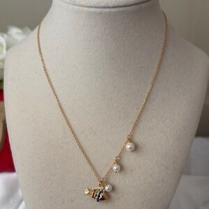 Kate Spade “what a catch fish” pendant necklace gold hardware brand new